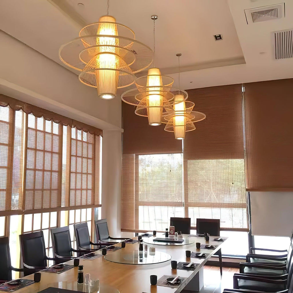 Covarir Lampe Suspension en Bambou Sigyn Fait Main - Neutralighting