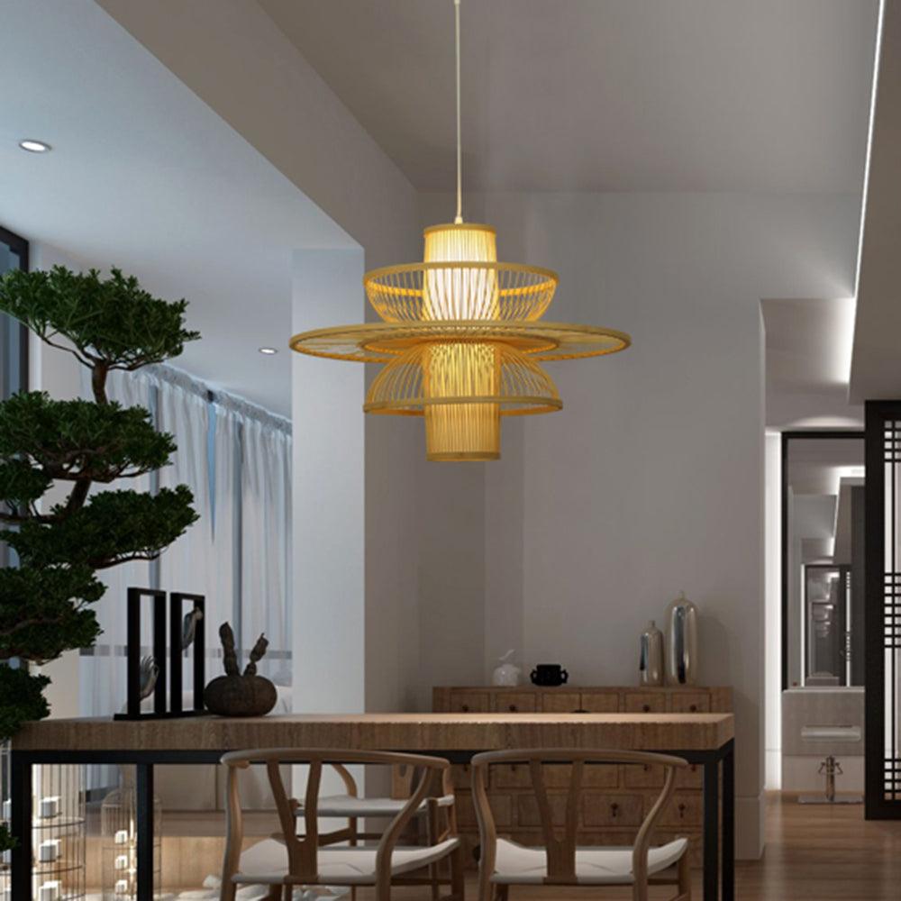 Covarir Lampe Suspension en Bambou Sigyn Fait Main - Neutralighting
