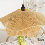 Straw Hat Lampe Suspendue Vague Tissée Organique - Neutralighting