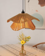Straw Hat Lampe Suspendue Vague Tissée Organique - Neutralighting