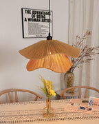 Straw Hat Lampe Suspendue Vague Tissée Organique - Neutralighting