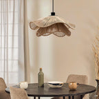 Straw Hat Lampe Suspendue Vague Tissée Organique - Neutralighting