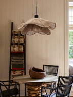 Straw Hat Lampe Suspendue Vague Tissée Organique - Neutralighting