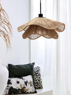 Straw Hat Lampe Suspendue Vague Tissée Organique - Neutralighting
