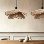 Straw Hat Lampe Suspendue Vague Tissée Organique - Neutralighting