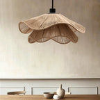 Straw Hat Lampe Suspendue Vague Tissée Organique - Neutralighting
