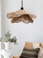 Straw Hat Lampe Suspendue Vague Tissée Organique - Neutralighting
