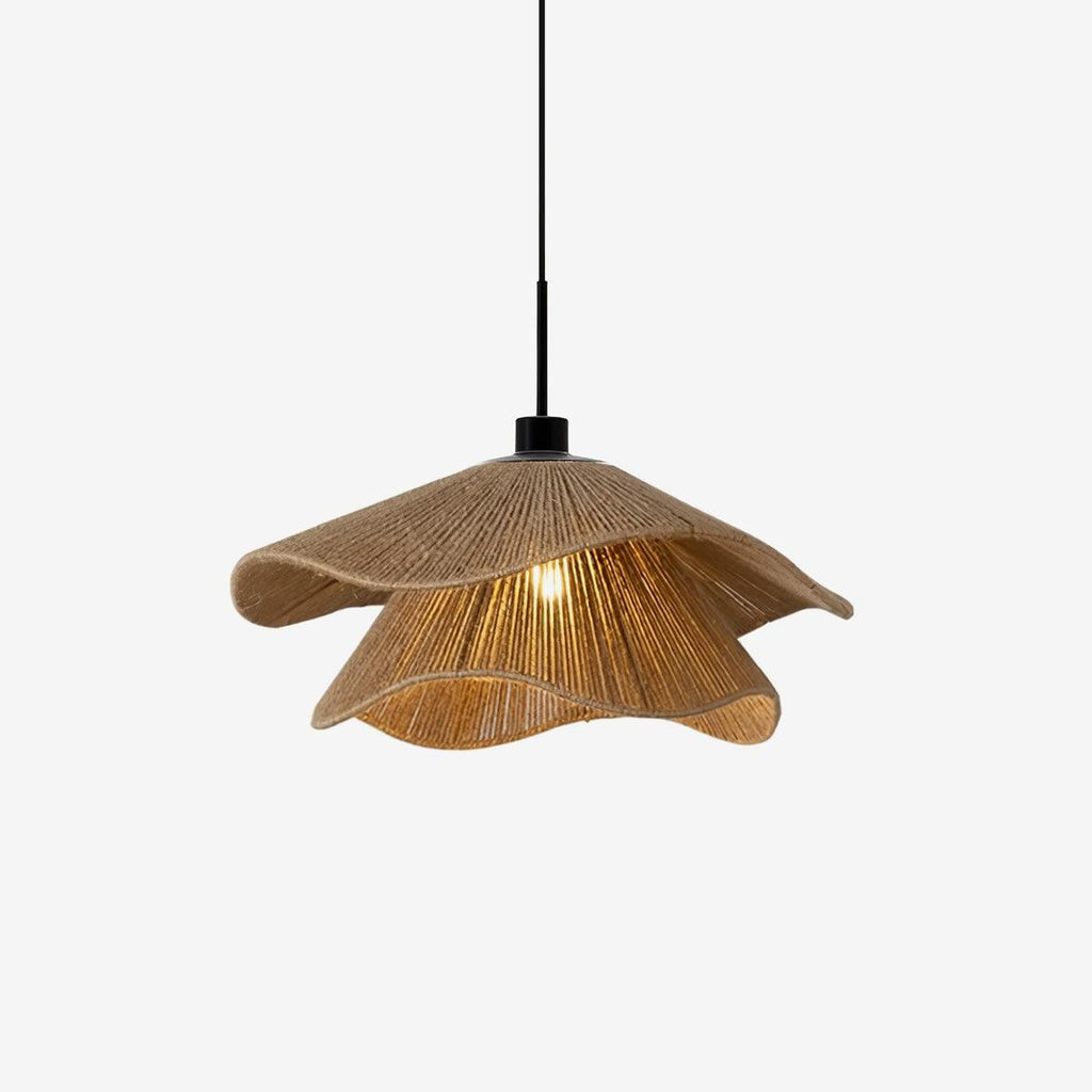 Straw Hat Lampe Suspendue Vague Tissée Organique - Neutralighting