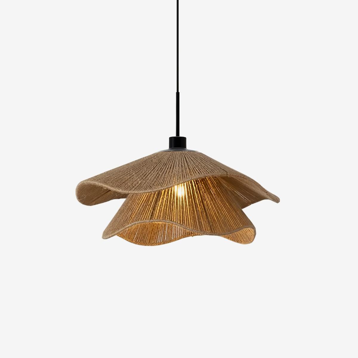 Straw Hat Lampe Suspendue Vague Tissée Organique - Neutralighting