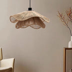 Straw Hat Lampe Suspendue Vague Tissée Organique - Neutralighting