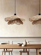 Straw Hat Lampe Suspendue Vague Tissée Organique - Neutralighting