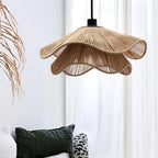 Straw Hat Lampe Suspendue Vague Tissée Organique - Neutralighting