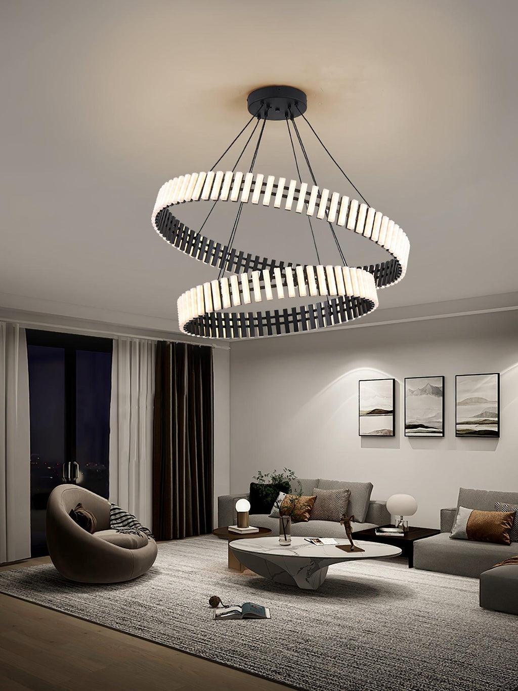 Rivo Lustre Moderne en Métal - Neutralighting
