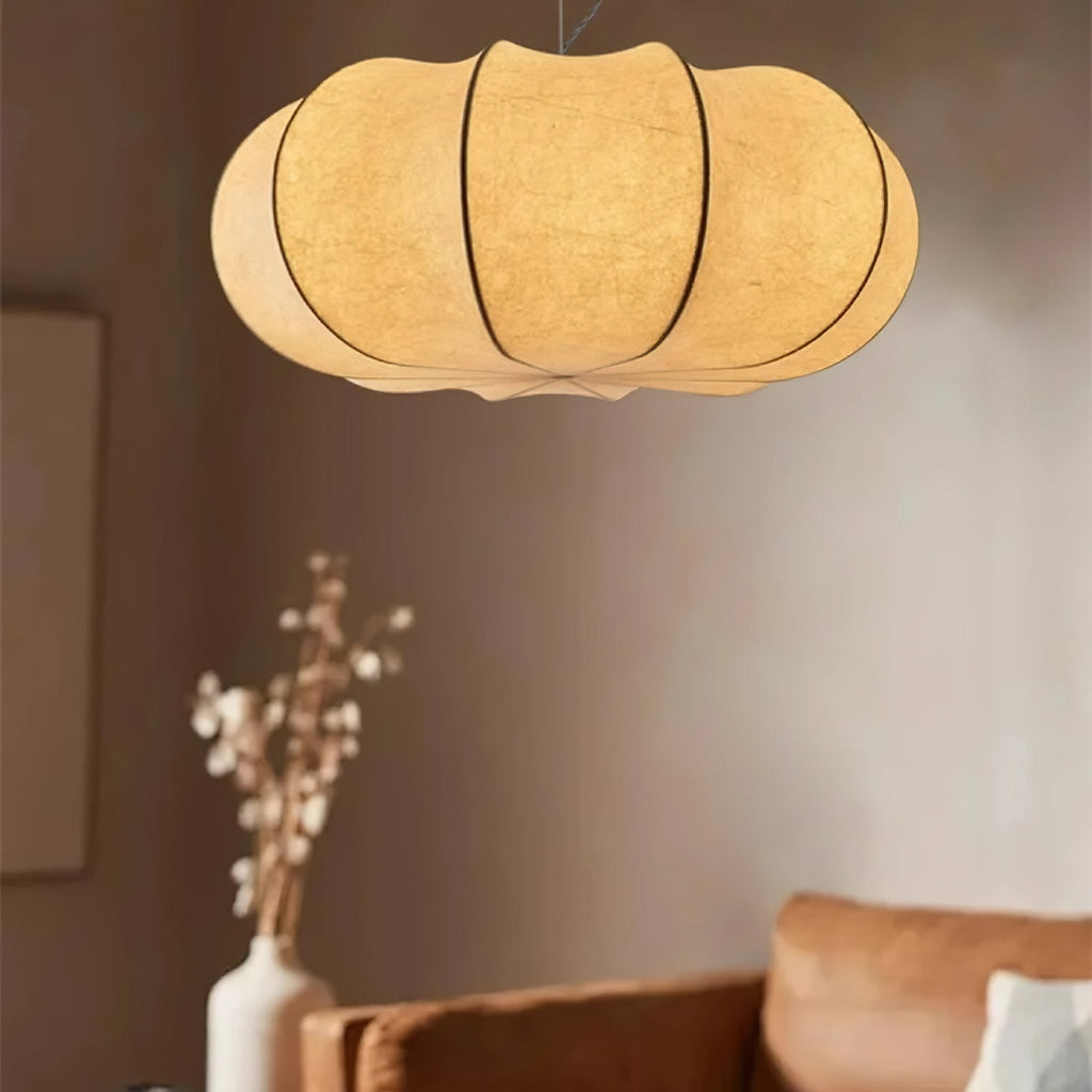 Kiyo Suspension Citrouille en Soie - Neutralighting