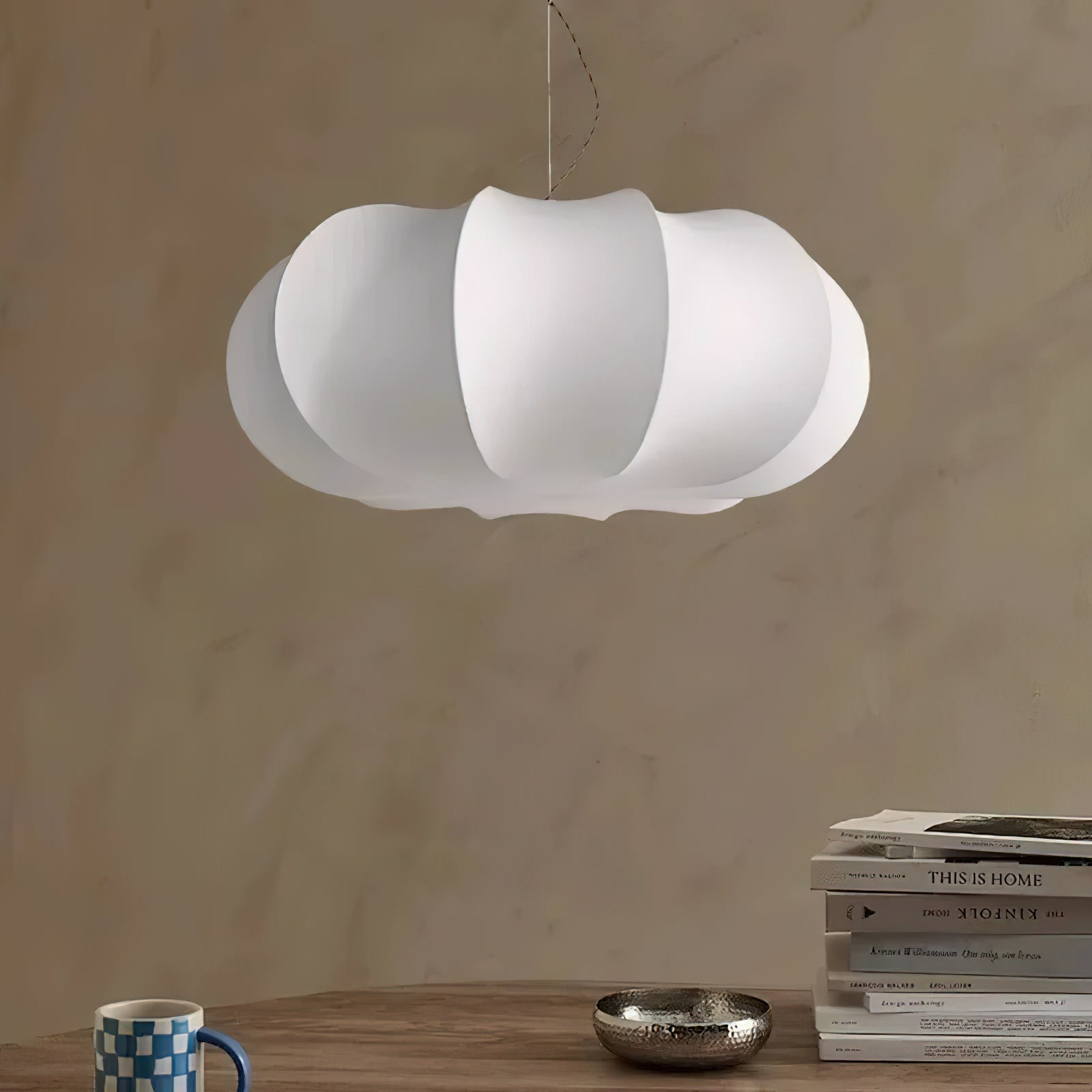 Kiyo Suspension Citrouille en Soie - Neutralighting