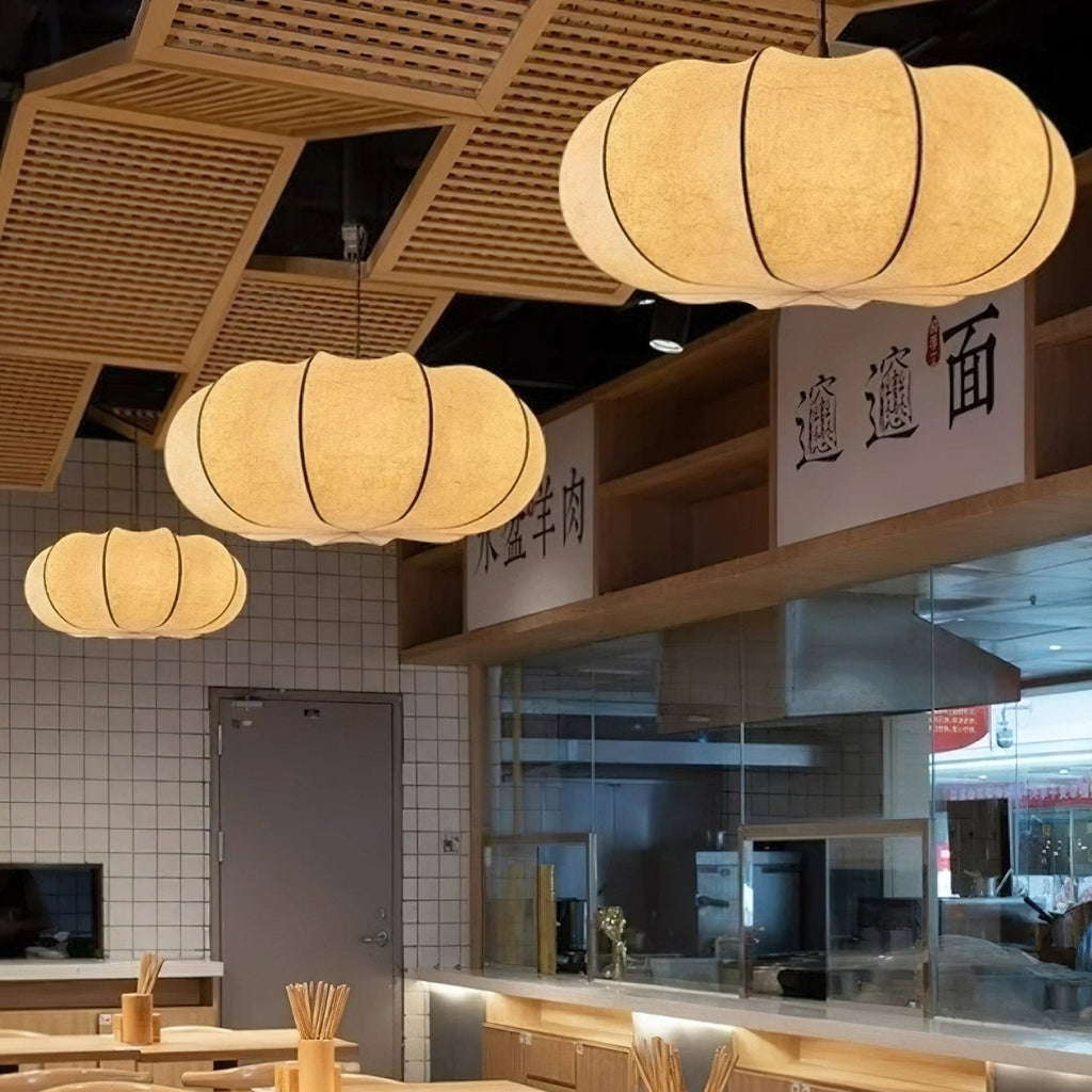 Kiyo Suspension Citrouille en Soie - Neutralighting