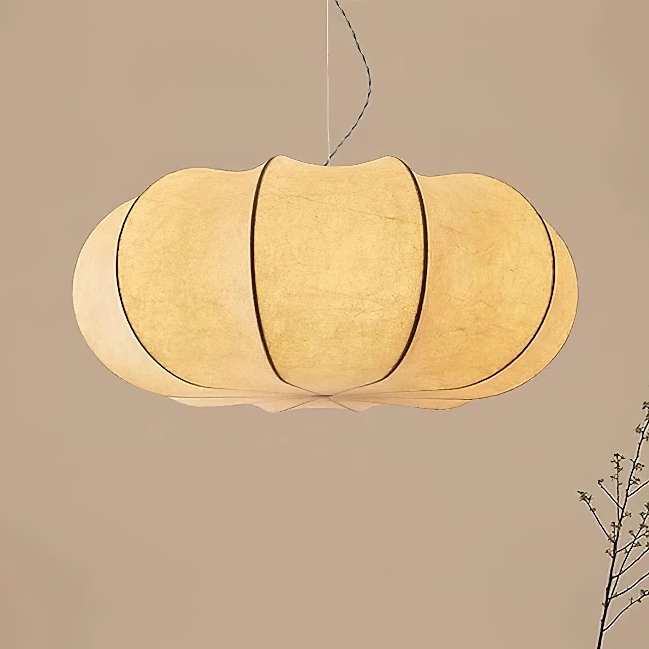 Kiyo Suspension Citrouille en Soie - Neutralighting