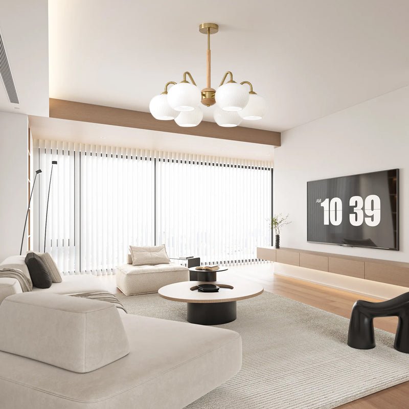 Elyra Lustre Élégant en Bois - Neutralighting