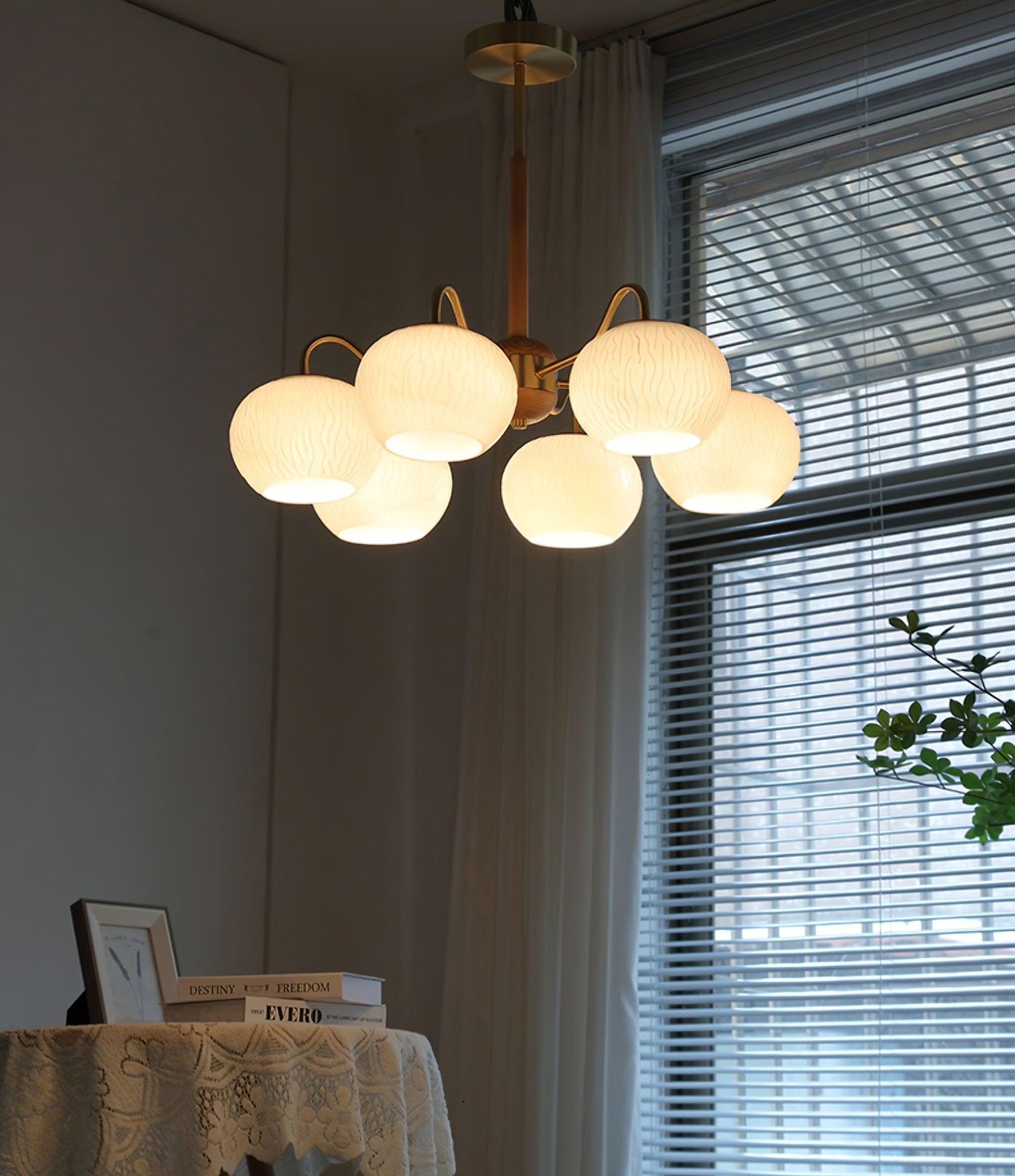 Elyra Lustre Élégant en Bois - Neutralighting