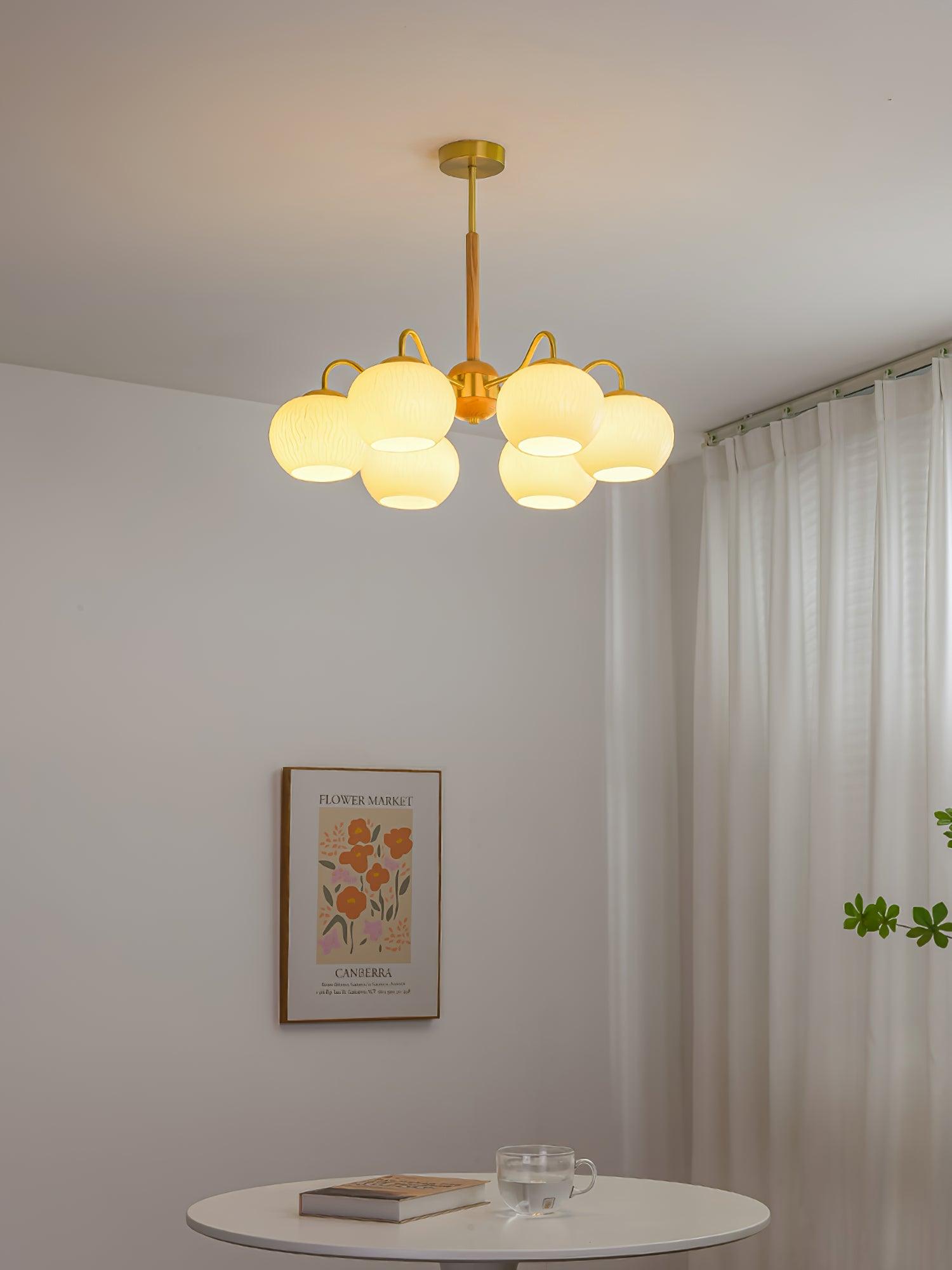Elyra Lustre Élégant en Bois - Neutralighting