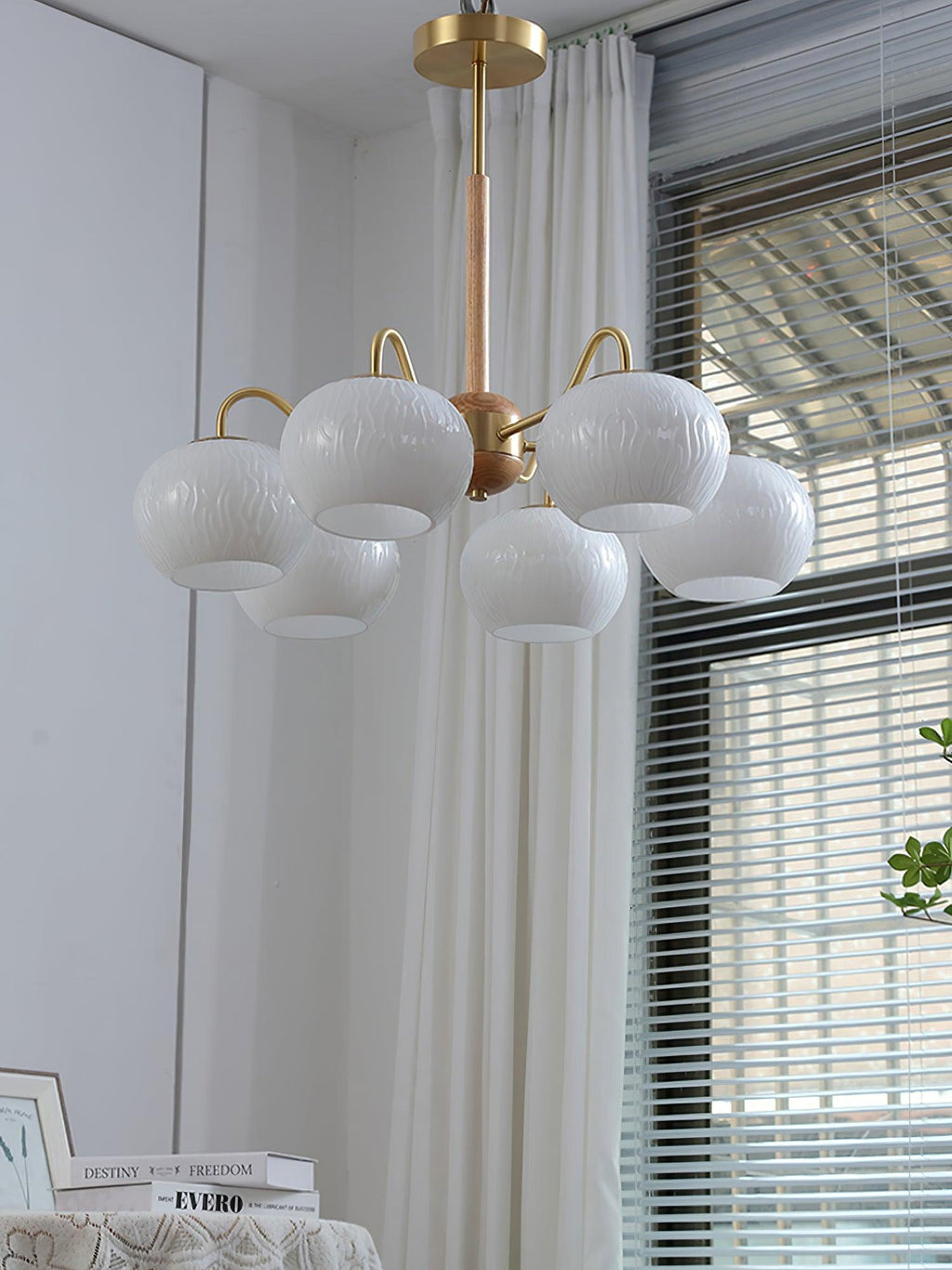 Elyra Lustre Élégant en Bois - Neutralighting