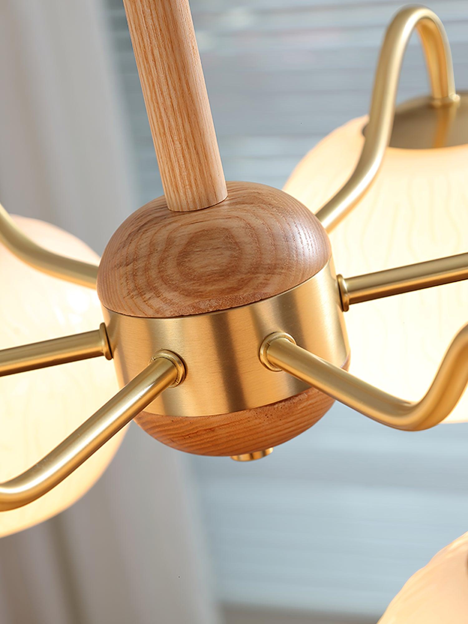 Elyra Lustre Élégant en Bois - Neutralighting