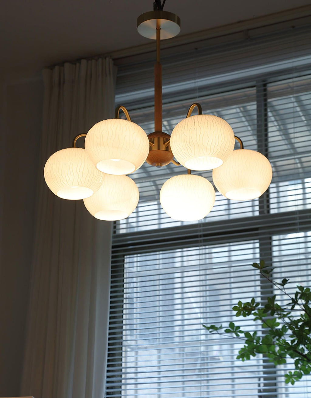 Elyra Lustre Élégant en Bois - Neutralighting