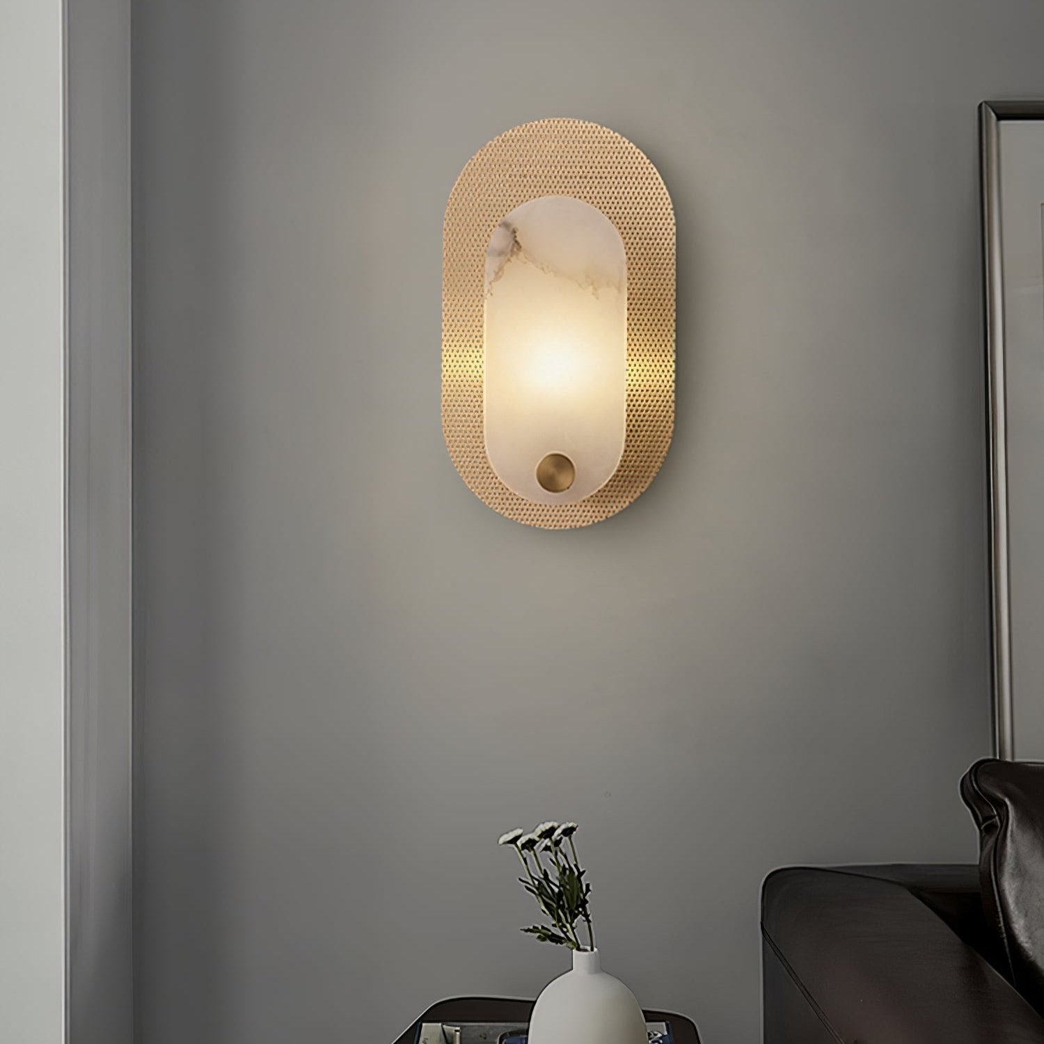 Clio Applique Murale Moderne en Albâtre - Neutralighting