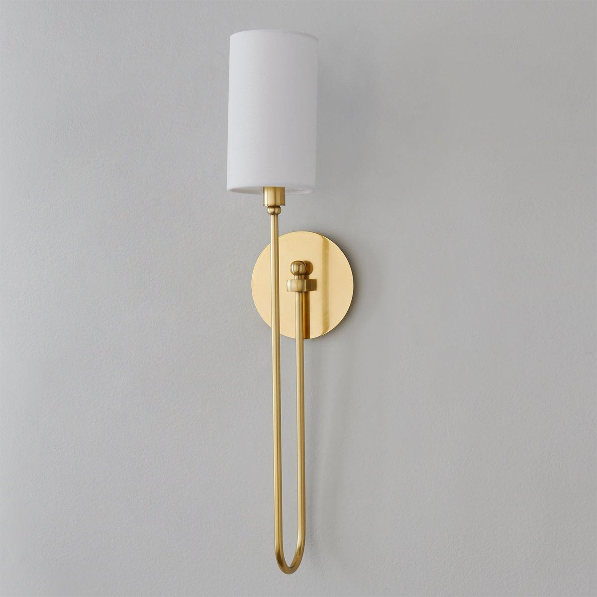 Syvineth Applique Murale Laiton Tissu Minimaliste Moderne - Neutralighting