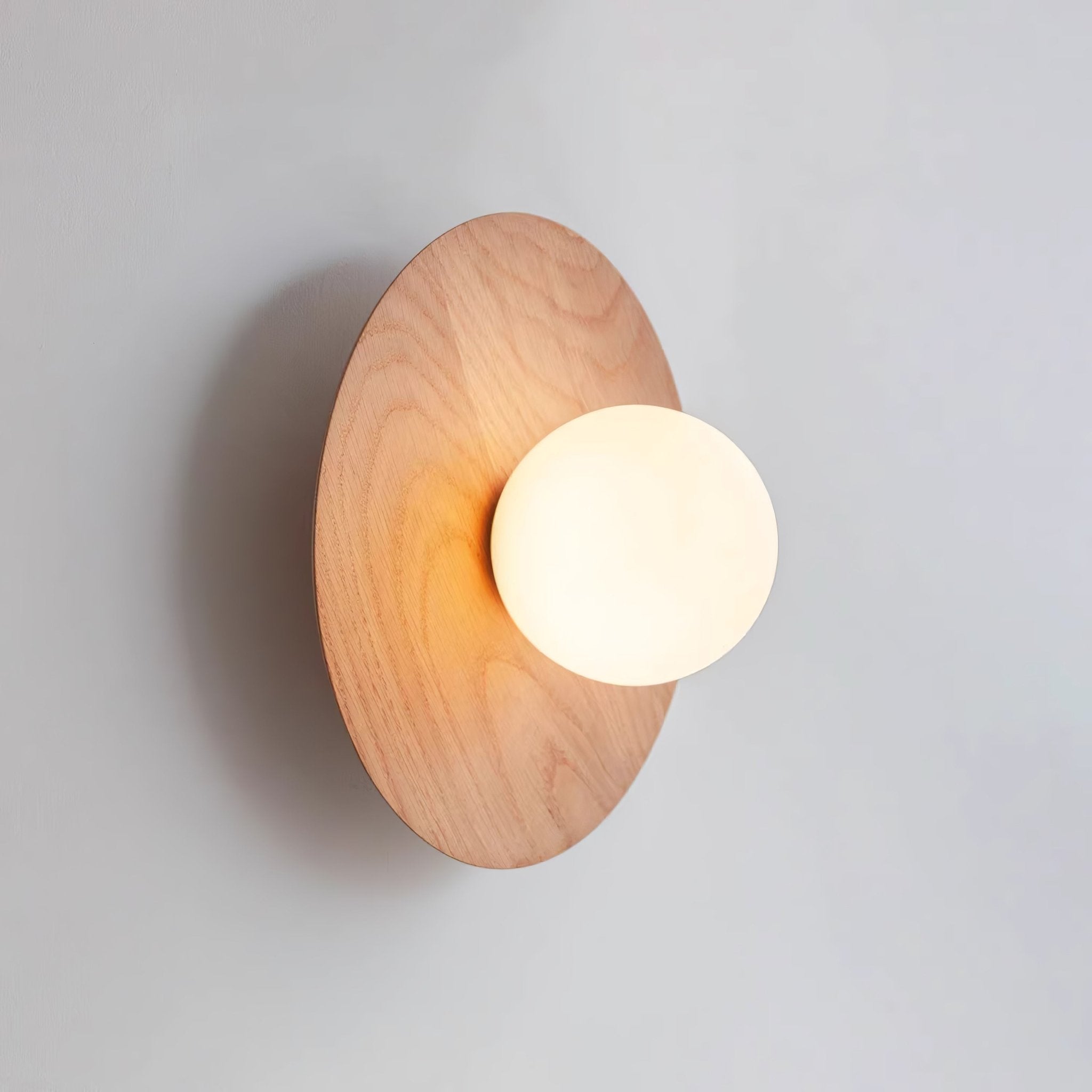 Arlirir Applique Murale Minimaliste en Bois et Verre - Neutralighting