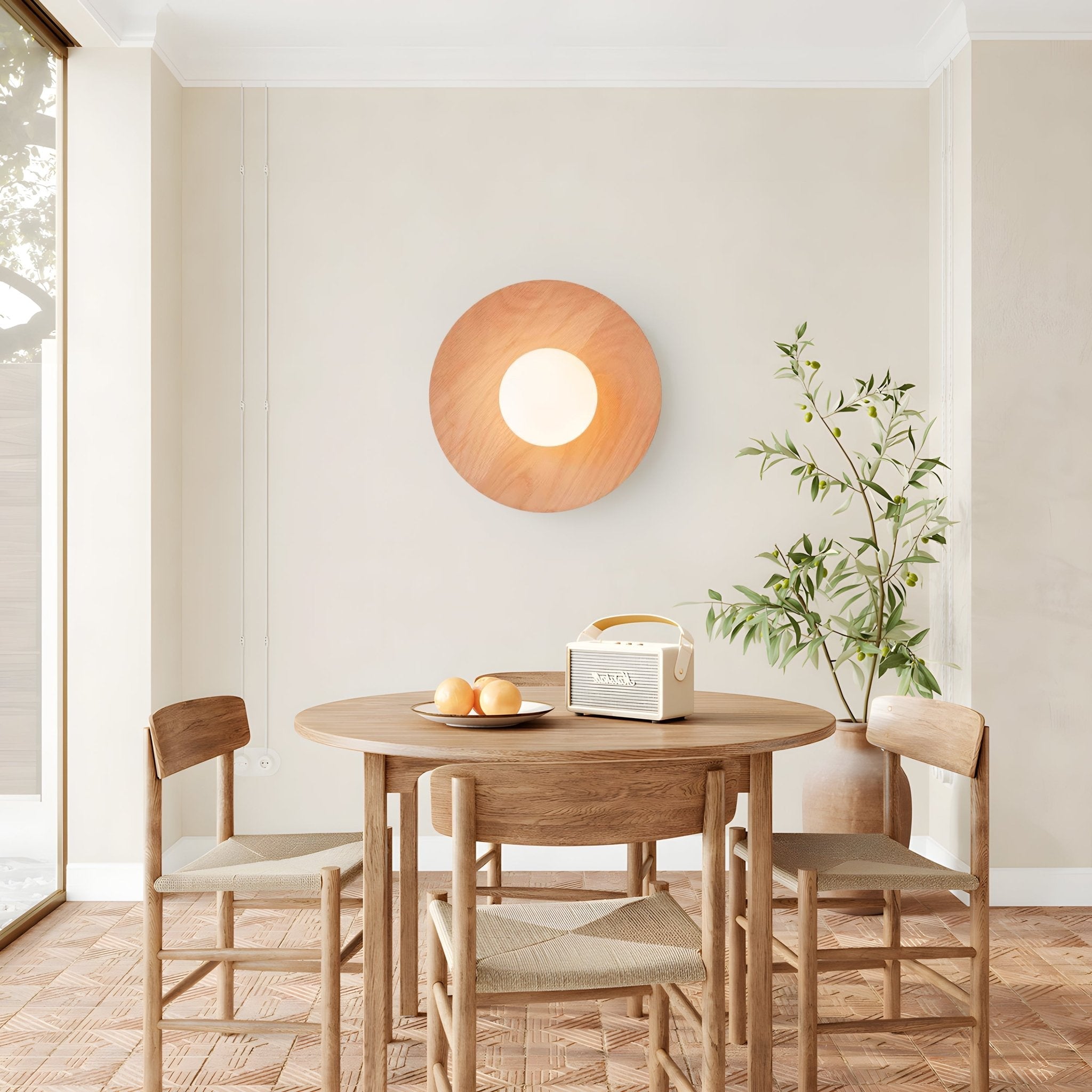 Arlirir Applique Murale Minimaliste en Bois et Verre - Neutralighting