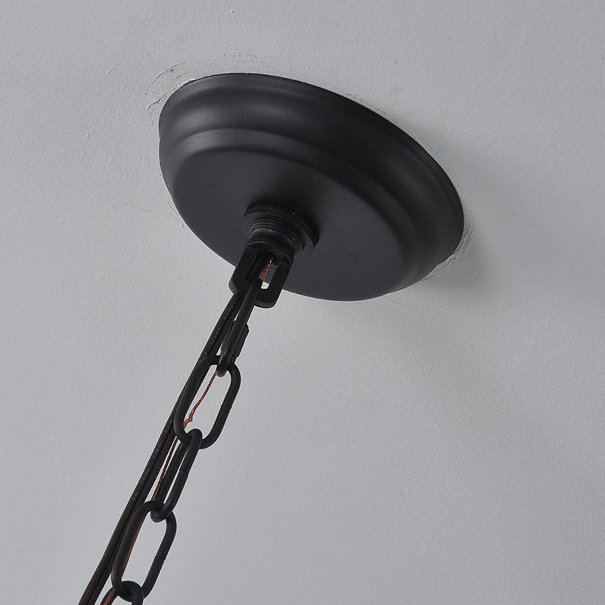 Ephaos Chandelier Métal Bois Industriel Vintage - Neutralighting