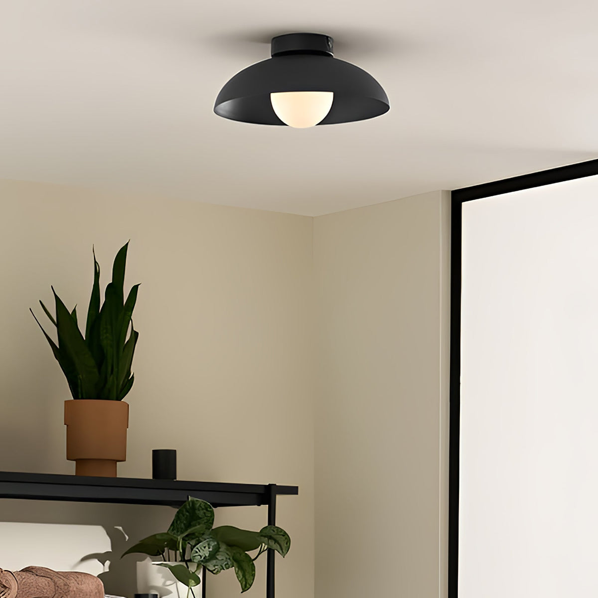 Sysilan Plafonnier en Verre Dôme Art Nordique - Neutralighting