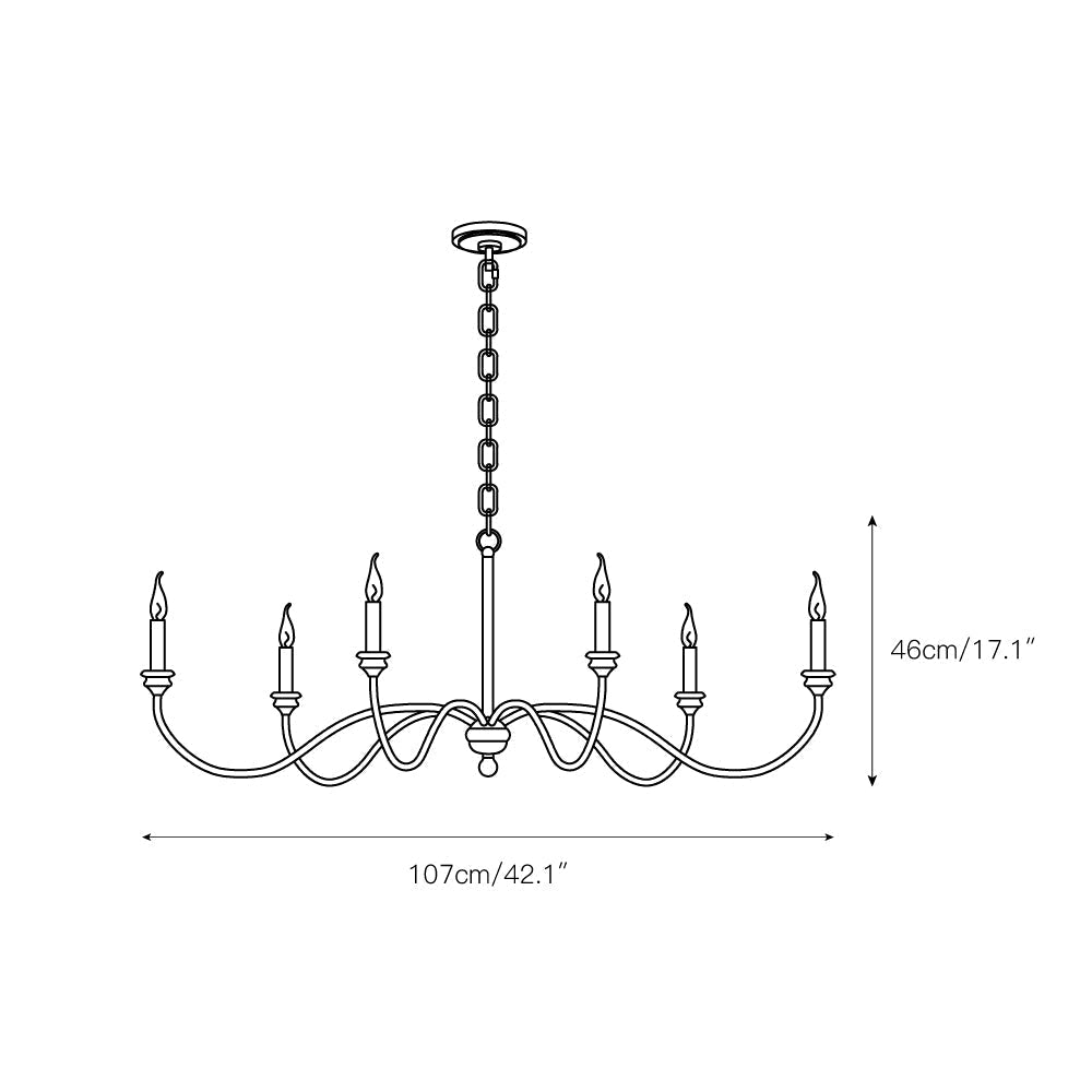 Ivvinisra Chandelier Métal Industriel Vintage - Neutralighting