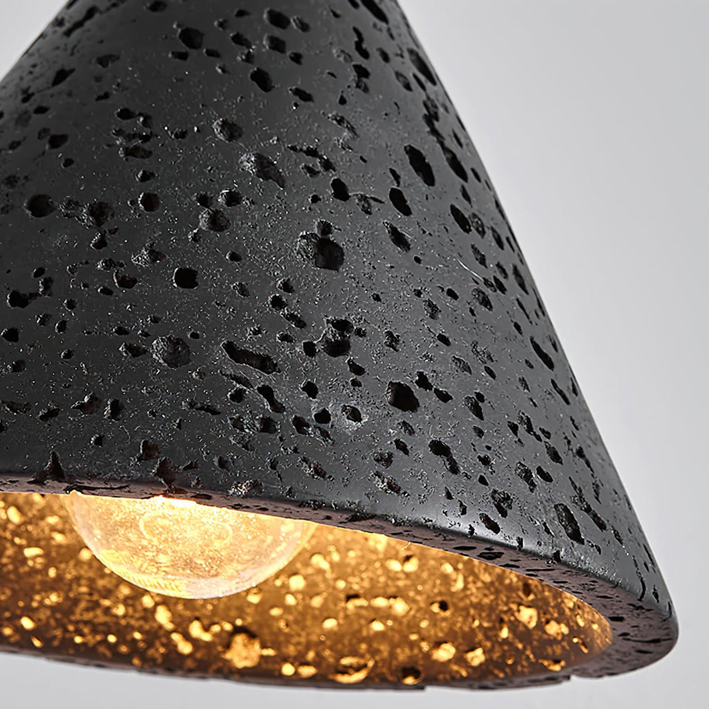 Vaelior Suspension en Travertin Abat-jour Dôme - Neutralighting