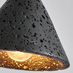Vaelior Suspension en Travertin Abat-jour Dôme - Neutralighting