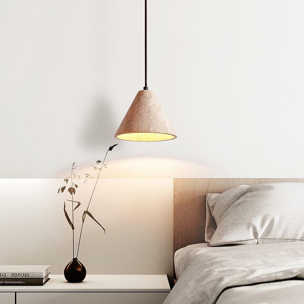 Cyrah Suspension Dôme en Travertin - Neutralighting