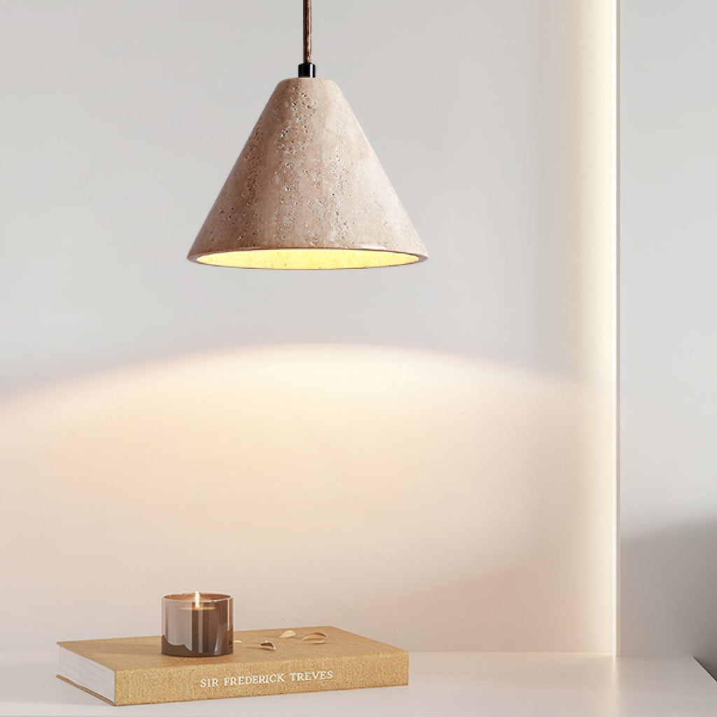 Cyrah Suspension Dôme en Travertin - Neutralighting