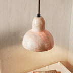 Cyrah Suspension Dôme en Travertin - Neutralighting