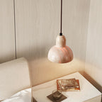 Vaelior Suspension en Travertin Abat-jour Dôme - Neutralighting