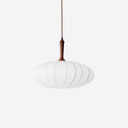 Hashira Tissu Suspension Ovale Mid Century - Neutralighting