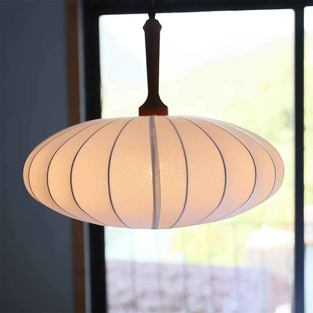 Hashira Tissu Suspension Ovale Mid Century - Neutralighting