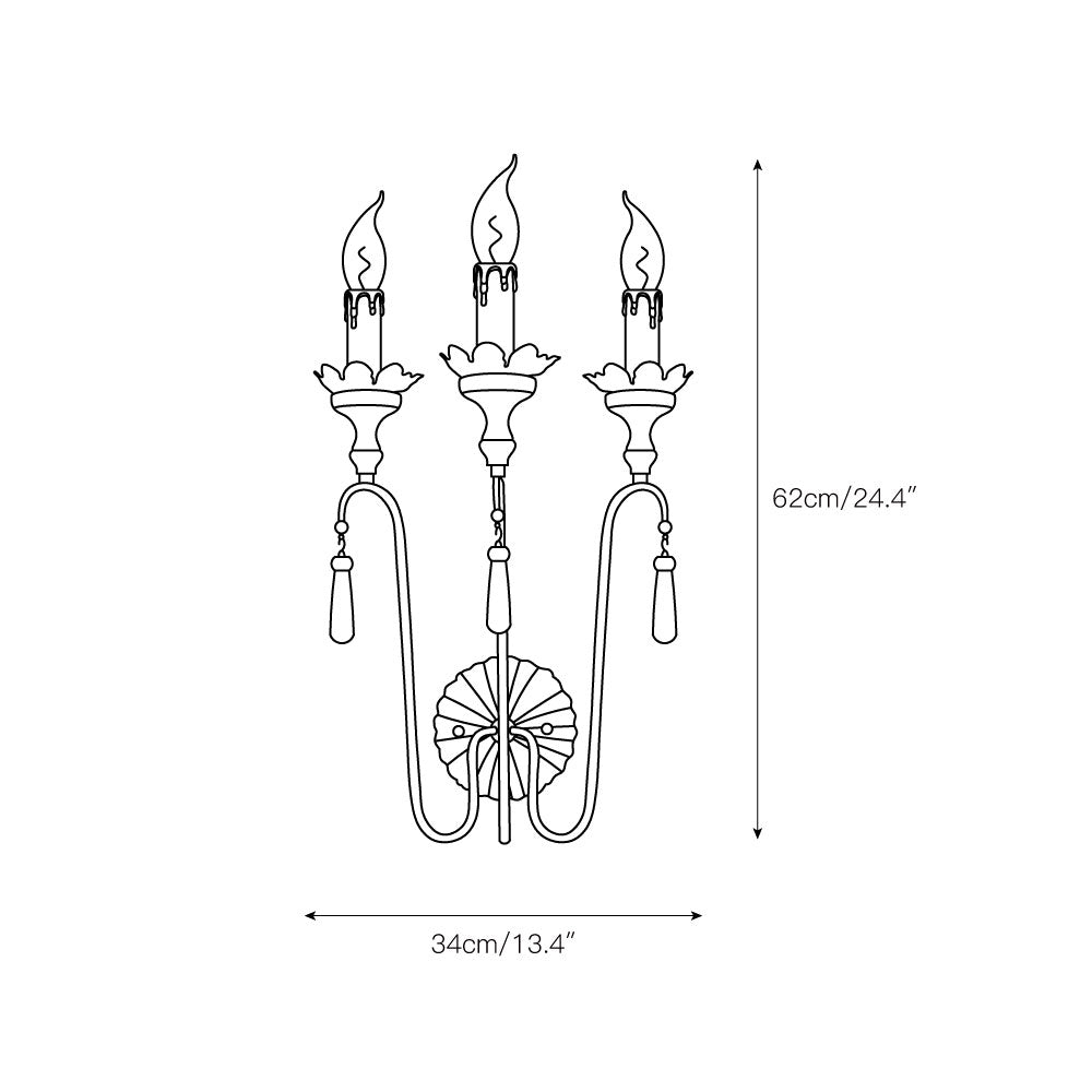 Avelaris Lampe Murale Vintage Industrielle en Bois et Métal - Neutralighting