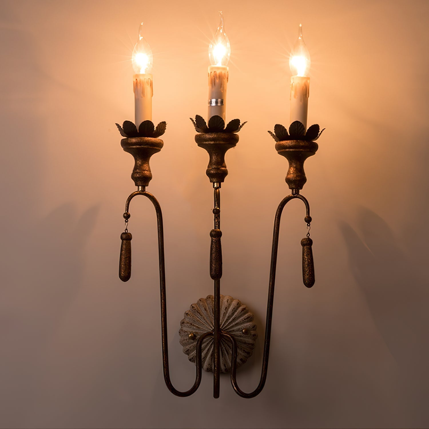 Avelaris Lampe Murale Vintage Industrielle en Bois et Métal - Neutralighting