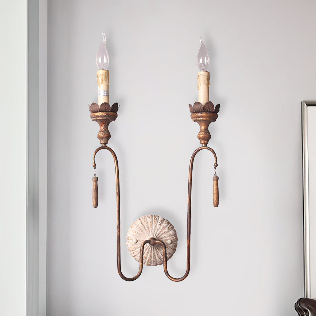 Avelaris Lampe Murale Vintage Industrielle en Bois et Métal - Neutralighting