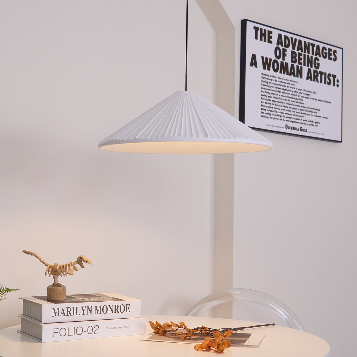 Cone Lampe Suspendue Minimaliste en Résine Chapeau - Neutralighting