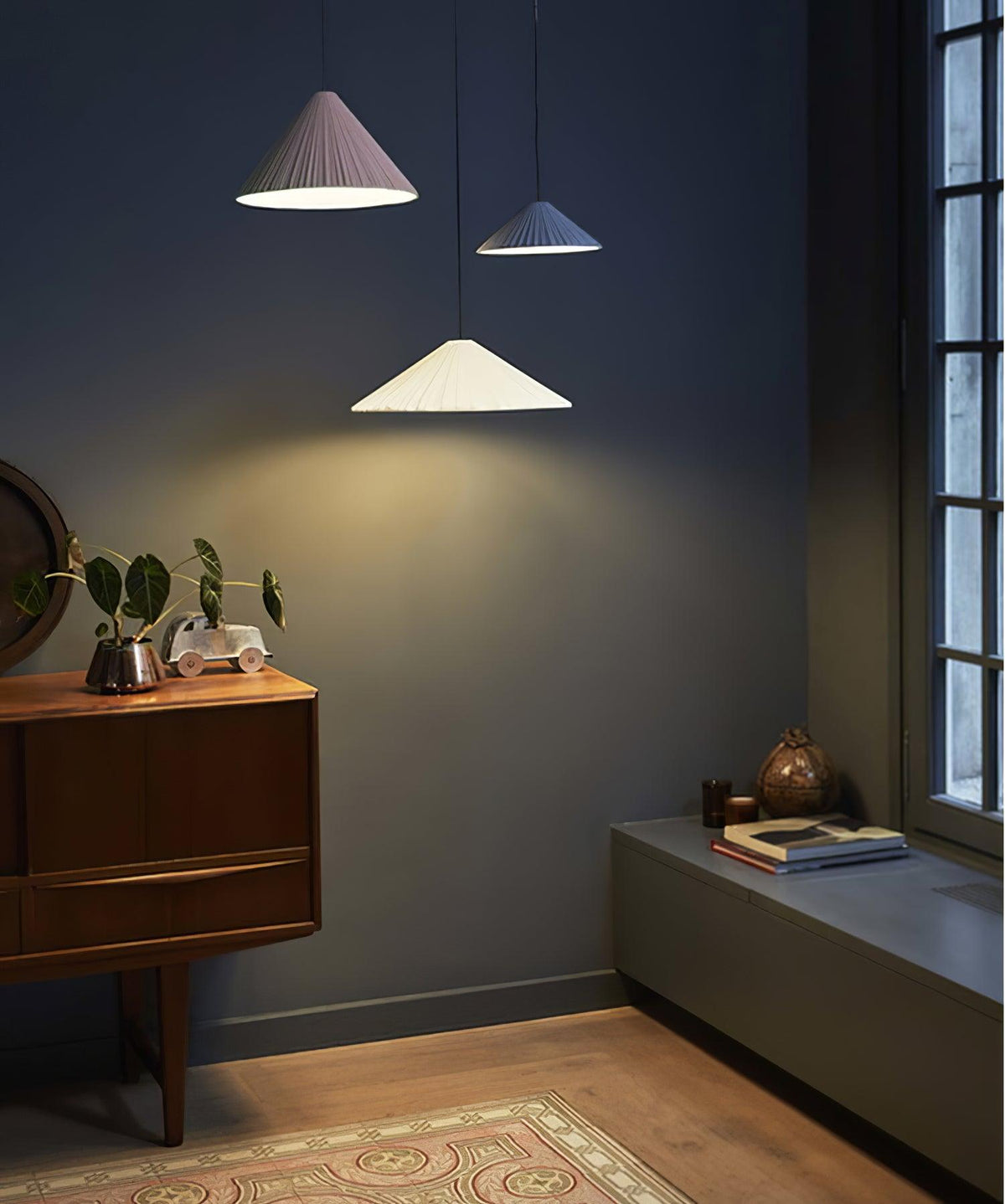 Cone Lampe Suspendue Minimaliste en Résine Chapeau - Neutralighting