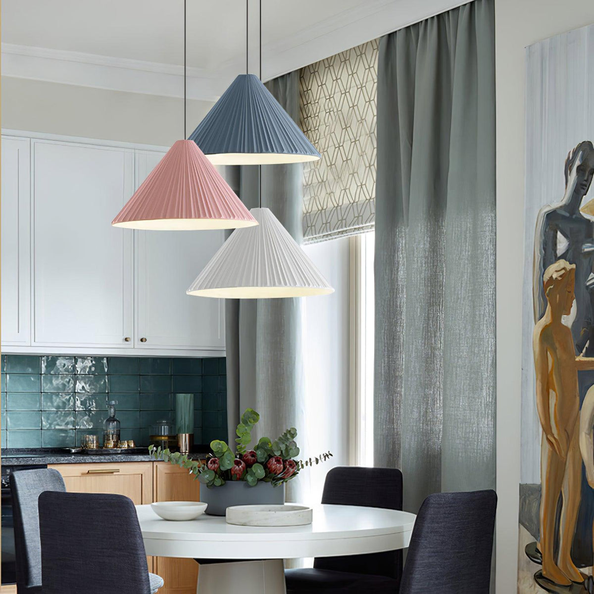 Cone Lampe Suspendue Minimaliste en Résine Chapeau - Neutralighting