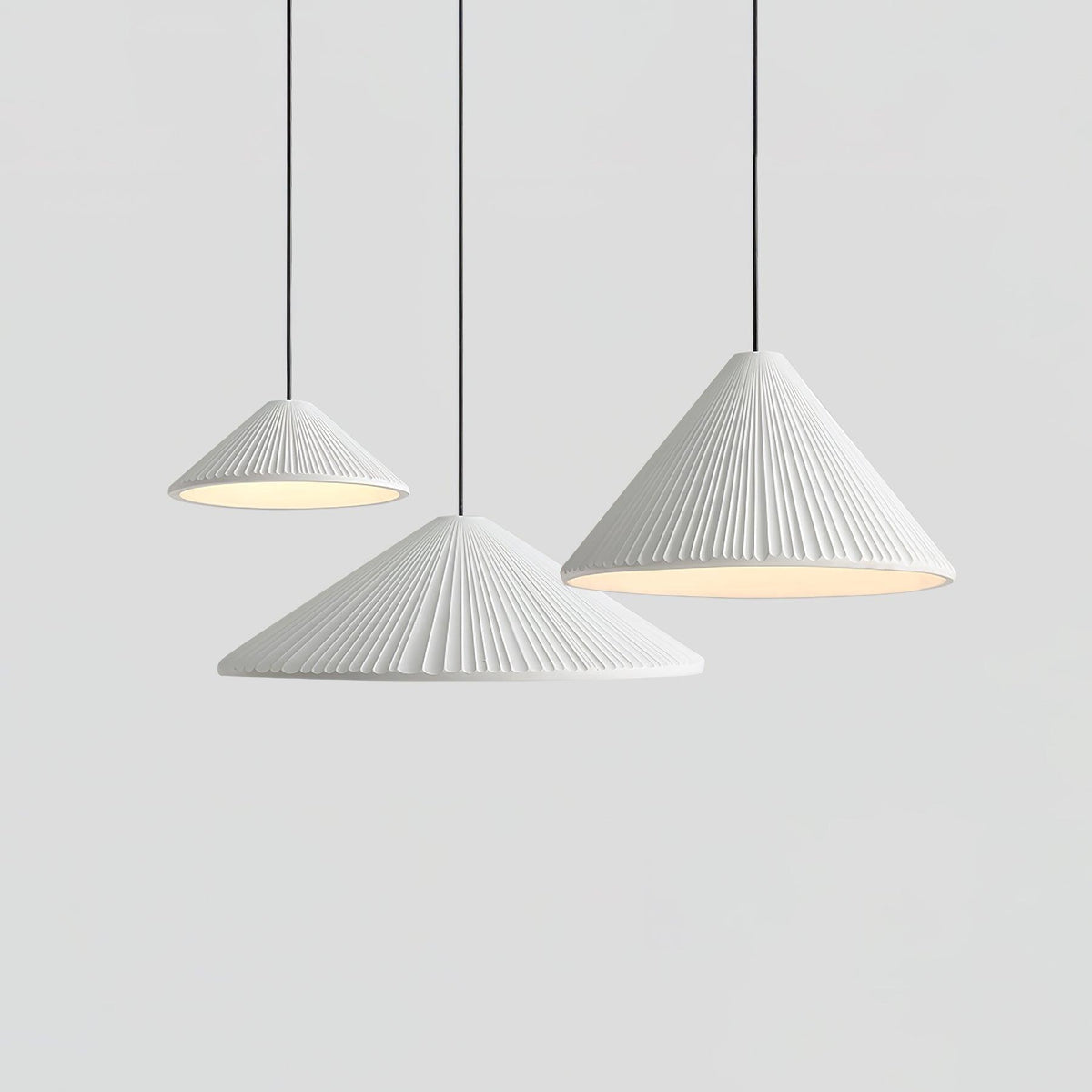Cone Lampe Suspendue Minimaliste en Résine Chapeau - Neutralighting