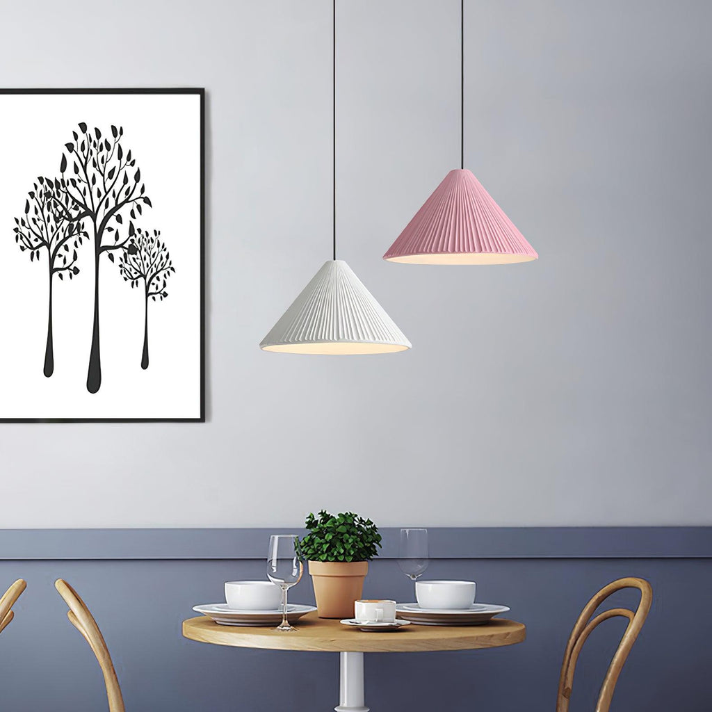 Cone Lampe Suspendue Minimaliste en Résine Chapeau - Neutralighting